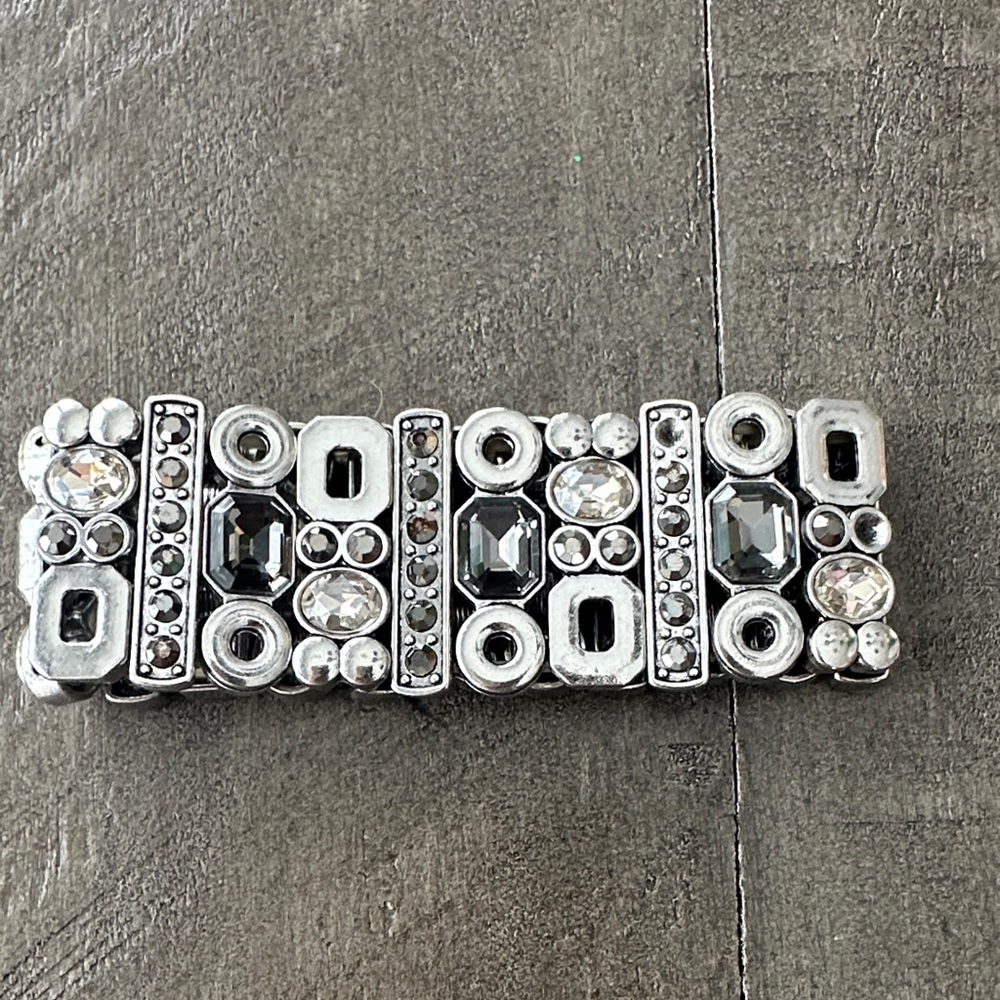 Silver and Black Bracelet